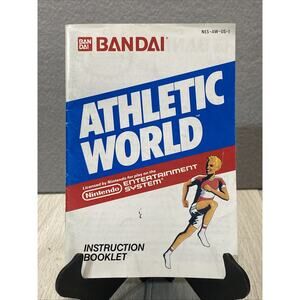 Bandai Athletic World Nintendo NES Manual Only Instruction Booklet